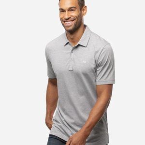 NWT Travis Mathew ZINNA golf polo shirt Heath Grey medium travismathew BRAND NEW